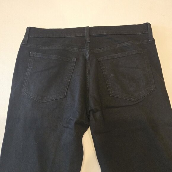 J Crew Flex Jeans Size 34 X 36 Athletic Straight Leg Stretch Black Denim AB564 - Picture 7 of 10